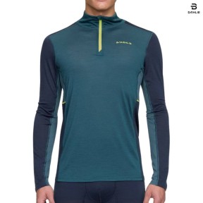 Bjorn Daehlie Performance Wool Men's Half Zip, Teal