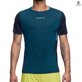 Bjorn Daehlie Performance Wool Men's T-Shirt, Teal Blue