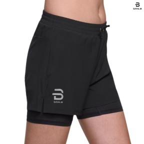 Bjorn Daehlie Run 2 in 1 Women's Shorts, Black