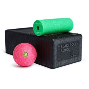 Blackroll Block Set, Black/Green/Pink