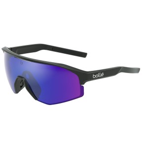 Bolle Lightshifter XL Sunglasses, Black Matte, Brown Blue