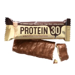 Bombus Protein 30% Vanilla & Crispies Protein Bar, 50g