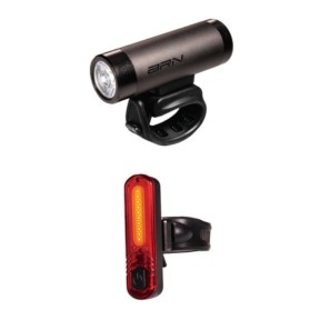 BRN Bernardi Front and Rear Light Kit Roller 400 lumens + Bolt