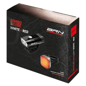 BRN Bernardi Front+Rear Light Kit, Jumbo+Cube