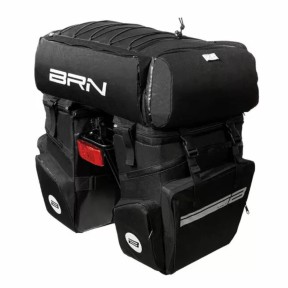 BRN Bernardi Rear Bags And Backpack Set, 70L, Black