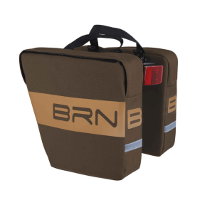 BRN Borse Stylish Reflective Rear Bike Bags, brown