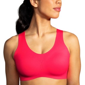 Brooks Dare Crossback Run Bra, Fluro Pink