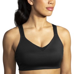 Brooks Drive Convertible Run Bra, Black