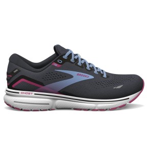 Brooks Ghost 15 Medium Women's, Ebony/Open Air/Lilac Rose