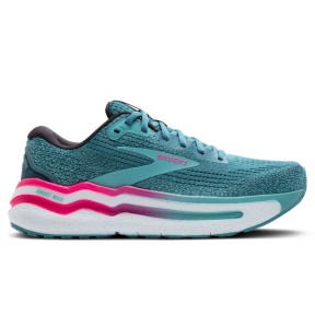 Brooks Ghost Max 2 Women's Shoes, Storm Blue/Knockout Pink/Aqua