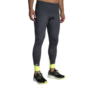 Brooks Run Visible Men's Tights, Asphalt/Nightlife