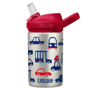 Camelbak eddy+ Kids 0.4L Bottle, Stainless Steel Single Wall, Cars Trucks