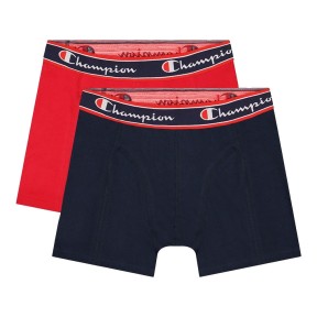 Champion 2pk Men's Boxers, Navy/Red