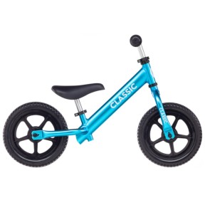 Classic Alu 12'' Kids Balance Bike, Blue