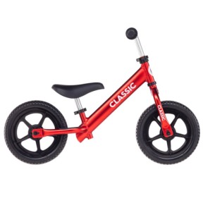 Classic Alu 12'' Kids Balance Bike, Red