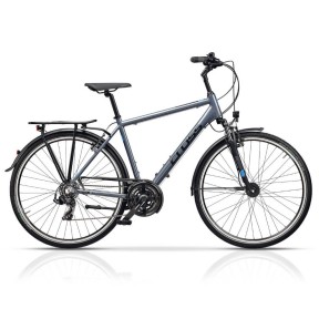 Cross Areal Trekking 28" Men's Bike, Grey/Blue