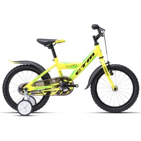 CTM Flash 16'' Kids Bike, Yellow/Green