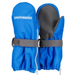 Didriksons Biggles Kids Zip Mittens, Caribbean Blue