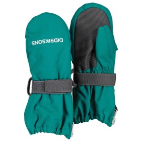 Didriksons Biggles Kids Zip Mittens, Petrol Green