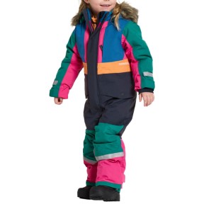 Didriksons Björnen Multi Kids Coverall, Multi Colour Green