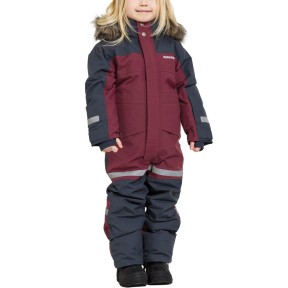 Didriksons Bjärven Kids Coverall, Rusty Wine