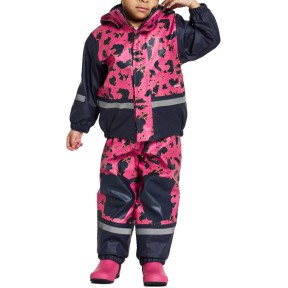 Didriksons Boardman Kids Set Printed Galon, Pink