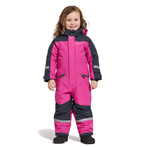 Didriksons Neptun Kids Coverall, plastic pink