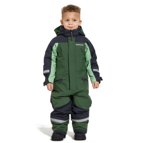 Didriksons Neptun Kids Coverall, pine green