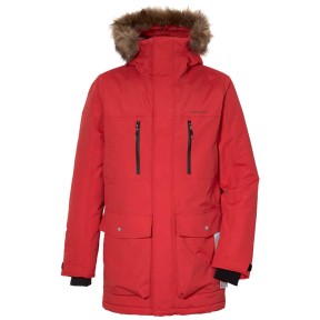 Didriksons Fredrik Men's Parka, Flow Red