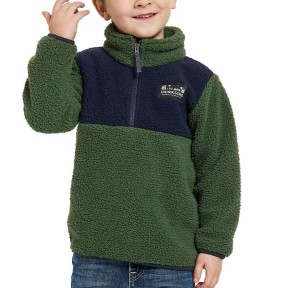 Didriksons Gosig Kids Half-Zip, Pine Green