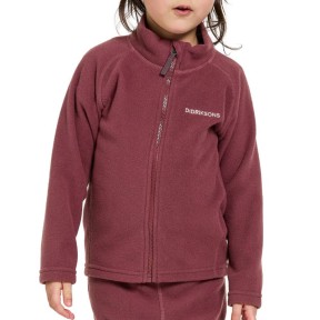 Didriksons Monte Kids Full-Zip, Rusty Wine