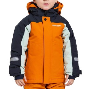 Didriksons Neptun Kids Jacket, Orange Jam