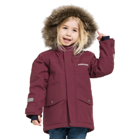 Didriksons Bjärven Kids Parka, rusty wine