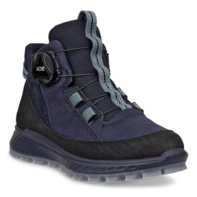 Ecco Exostrike Mid BOA WP Kids, Black/Night Sky