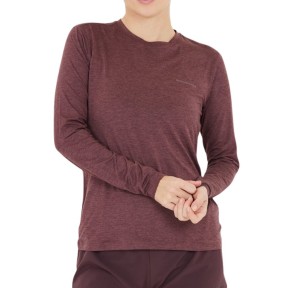 Endurance Alvaly Women's Melange L/S Tee, Fudge