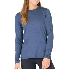 Endurance Alvaly Women's Melange L/S Tee, Ocean Blue