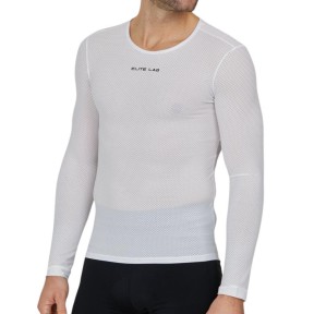 Endurance Elite Lab Bike Elite X1 Men's Mesh Tech L/S Baselayer, White