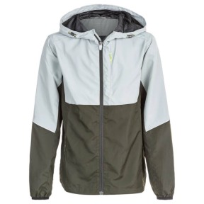 Endurance Lassie Junior Running Jacket, Slate Grey