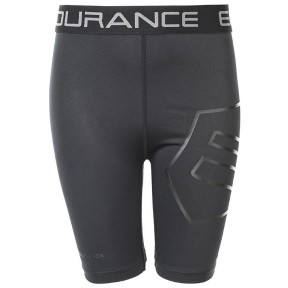 Endurance Lebay Junior Unisex Short Tights, Black