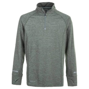 Endurance Lyle Jr. Kids Melange Performance Midlayer, Agave Green