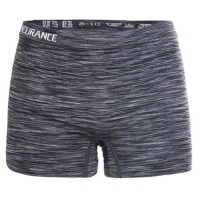 Endurance Montesilvano Melange Seamless Kids Hotpants, Black