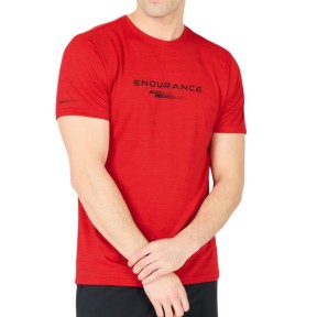 Endurance Portofino Men's S/S Performance Tee, Urban Red