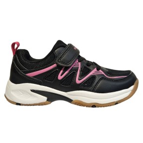 Endurance Tasi Kids Indoor Sport Shoes, Black/Pink