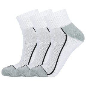 Endurance Virtus Nolly Quarter Socks 3-Pack, White