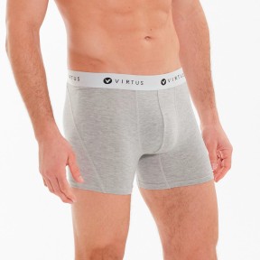 Endurance Tuch Men's Boxer, Light Grey Melange