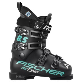 Fischer RC One 8.5 Women's Ski Boots, Celeste/Black