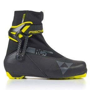 Fischer RC5 Skate Ski Boots, Black/Yellow