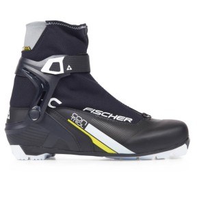 Fischer XC Control Ski Boots, Black/White/Yellow