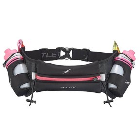 Fitletic Hydration Belt 350ml, Black/Pink | Jostas Soma