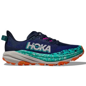 Hoka Speedgoat 6 Women's Trail Shoes, Varsity Navy/Meteor